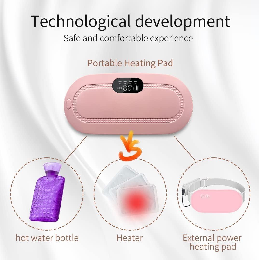 iByuIndia Period Heating Pad and Portable Cordless Heating Pad