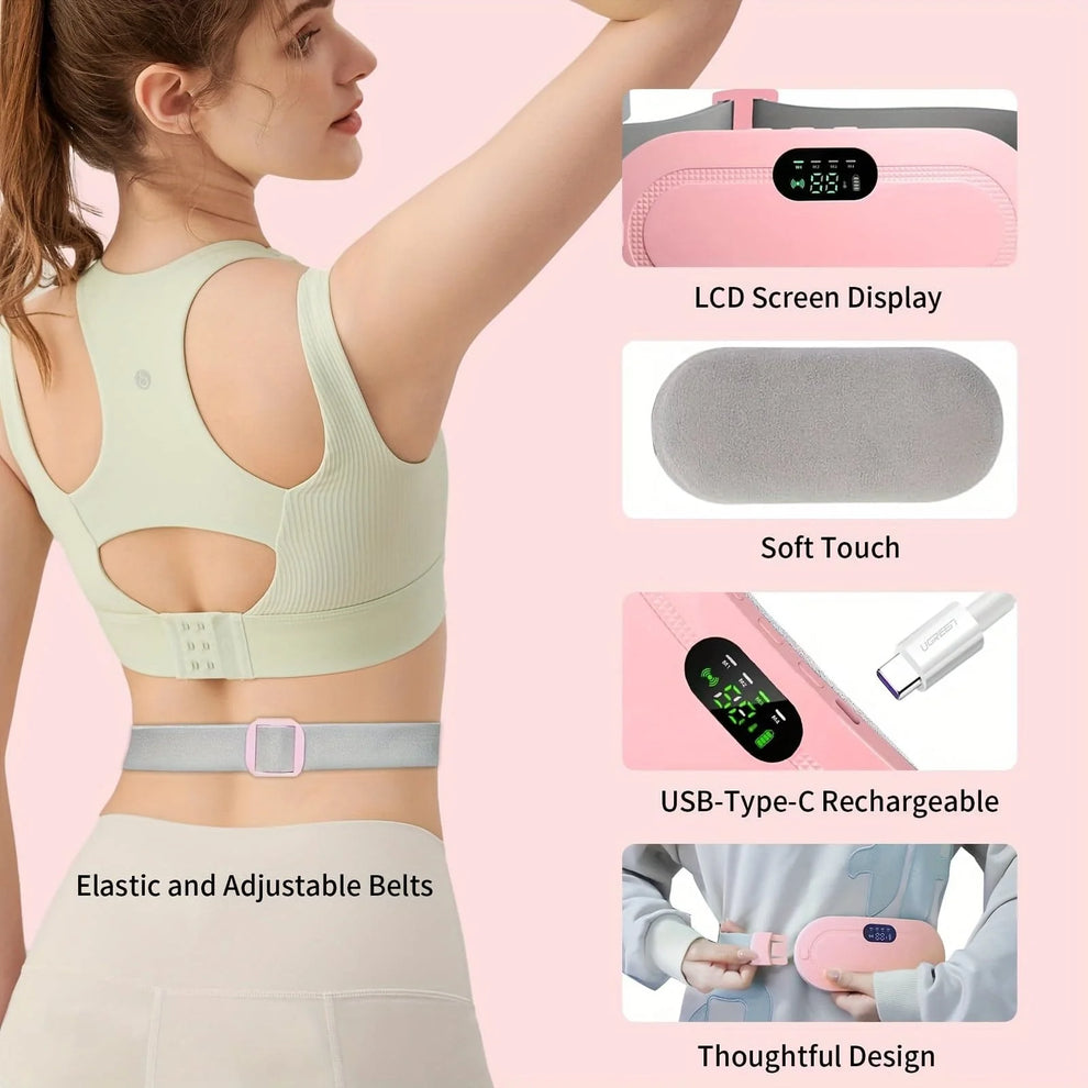 iByuIndia Period Heating Pad and Portable Cordless Heating Pad